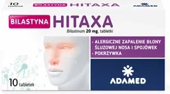 Bilastyna Hitaxa 20mg 10tabl. DATA WAŻNOŚCI: 31.12.2025 !!!
