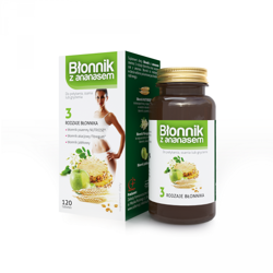 Błonnik z ananasem, 120 tabletek