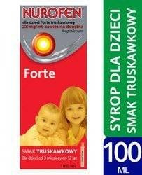 Nurofen dla dzieci Forte truskawka-100 ml.